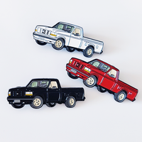 Broche personnalisée en métal de haute qualité avec logo sur mesure pour camion ou voiture, épinglette en émail souple pour vêtements
