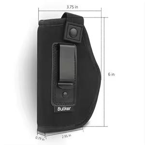 Universele Nylon Iwb Pistool Holster Verborgen Binnen Buiten Tailleband Rechter Linkerhand Draw Subcompact Comp Fit - Product Image 4