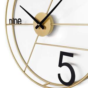 <span class=keywords><strong>Reloj</strong></span> de Pared Artístico de Metal de Doble Capa, Diseño Minimalista y Creativo, Movimiento de Cuarzo, Visualización de Agujas, Patrón de Naturaleza Muerta, para Colgar <span class=keywords><strong>en</strong></span> la Sala de Estar - Product Image 2