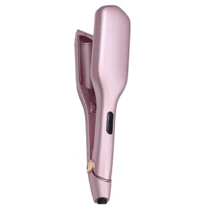 New Korean-Style Large Roll Water Ripple Egg Hair Curler Electric Ceramic Iron With PTC Heater LED Temperature Display