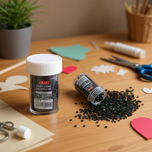 Glitter Decorativo Iln 10G Nero 3mm a Forma di Cuore per Artigianato - Product Image 3