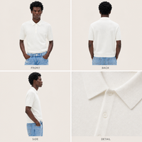 Pull en tricot personnalisé pour homme avec logo brodé, 100 % coton, rayé, style rétro, manches courtes, anti-boulochage, pour l'été – Fabricant