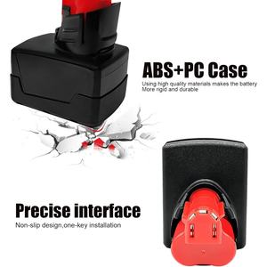 Casing Plastik Baterai 18650*9 <span class=keywords><strong>M</strong></span>-12S, Papan Perlindungan Pengisian Daya PCB untuk Mil Waukes 10.8V 12V <span class=keywords><strong>M</strong></span>-12S 6.0Ah 9.0Ah - Product Image 4