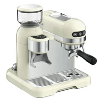 Machine à café expresso semi-automatique électrique pour restaurant et hôtel, moulin conique, fonction programmable, 20 bars, usage domestique