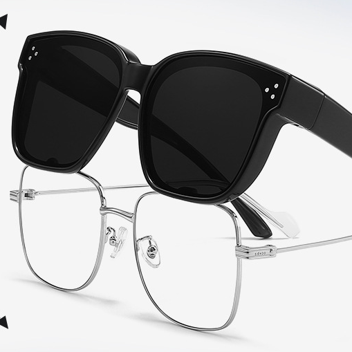 Oversize Wear to Cover Over Prescription Glasses UV Protection Polarized Women Men Wrap Around Shield Fit Over Sunglasses