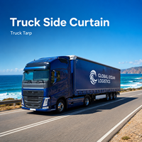Bâche latérale souple en PVC pour camion, bâche de protection pour semi-remorque et camion porte-conteneurs
