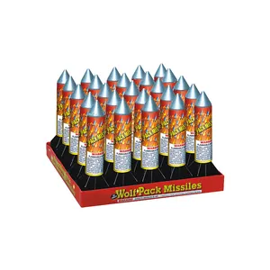 फ्लाइंग आकाश 25 s भेड़िया पैक बोतल मिसाइल रॉकेट आतिशबाजी बैटरी