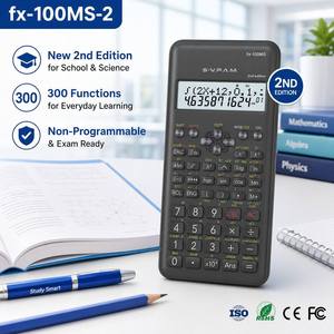 <span class=keywords><strong>Calculadora</strong></span> Científica Fx-100MS-2 Nueva Edición 2, 300 Funciones, Pantalla de 2 Líneas, Solución de Ecuaciones, Diferencial, Integración, en Oferta - Product Image 1