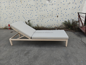 Chaise longue de balcon en aluminium de style moderne, chaise longue de patio extérieure, lit de repos pour hôtel, chaises longues de plage pour bord de piscine - Product Image 6