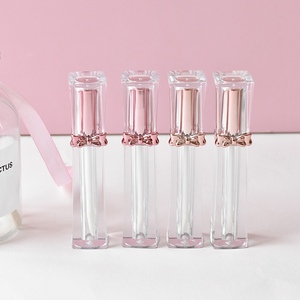 3.5ml tùy chỉnh Rose Gold Bow Lip Gloss ống rỗng Kem che khuyết điểm lỏng Son môi môi dầu DIY <span class=keywords><strong>container</strong></span> mỹ phẩm bao bì với bàn chải - Product Image 6