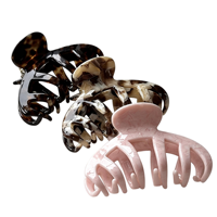 En gros, Pince à cheveux en acétate épais, style coréen, forme citrouille et requin, pour femmes, pour chignon et coiffure, accessoires capillaires