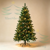 Arbre de Noël extérieur vert, lumières de Noël LED géantes, fournisseur OEM en gros, sur mesure