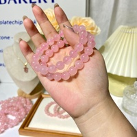 Prix de gros Bracelet en quartz rose naturel Perles en cristal en vrac pour femmes Cadeaux Bijoux