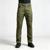 Pantalon de travail tactique pour homme, résistant aux déchirures, en coton mélangé, multi-poches, robuste, pour l'extérieur, résistant à l'eau, idéal pour l'été