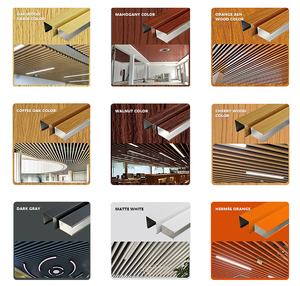 Fornitura di Fabbrica Controsoffitto a Baffle Sospeso da Interno con Listelli in Alluminio a Forma di U Ignifughi - Product Image 2