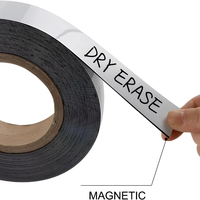 Rouleau de feuille magnétique en PVC inscriptible, aimant en caoutchouc réutilisable avec découpe facile et surface effaçable