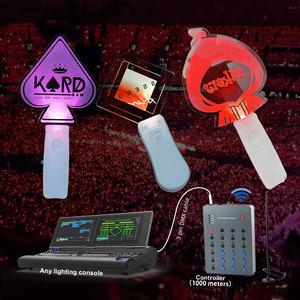 LOGO personalizzato acrilico luce bastone bagliore in acrilico scuro Kpop Lightstick forniture per <span class=keywords><strong>feste</strong></span> concerto bastone acrilico LED - Product Image 1