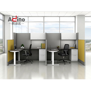 Estación DE TRABAJO modular <span class=keywords><strong>Adino</strong></span> Office Design con escritorios enfrentados Estaciones DE TRABAJO cara a cara Escritorios Enfrentados Panel Workstation - Product Image 4