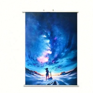 Publicidad caliente Pergamino de pared personalizado Pergamino de poste de plástico Colgante Interior Exterior Anime Banner Anime Póster colgante - Product Image 5