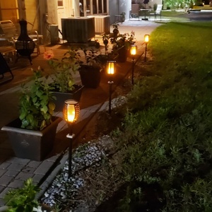 <span class=keywords><strong>Torche</strong></span> de <span class=keywords><strong>jardin</strong></span> scintillante à flamme solaire veilleuse à flamme LED pour l'extérieur - Product Image 2