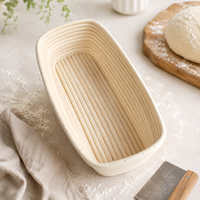 Banneton sans éclats avec doublure pour boulangerie commerciale, fabrication directe usine, marque privée