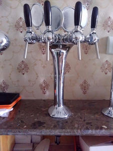 Torre de cerveza de cuatro vías estilo <span class=keywords><strong>Cobra</strong></span> de plata cromada de latón de gran venta 2016 - Product Image 4