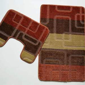 2-teiliges Badematten-Set wasch bar PP rutsch feste Bad teppiche saugfähige Boden matte WC-Bad-Set passende Fußmatten für das Badezimmer - Product Image 3