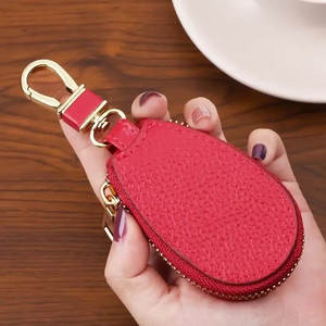 Car Key Wallets Women Couples Zipper Door Keys Storage <b>Mini</b> Portable Multi-function Simple Solid Classic Unisex - Product Image 3