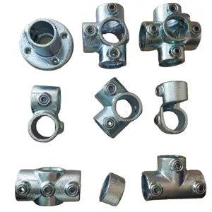 48.3mm an toàn bảo vệ doanh cấu trúc kết nối với ốc vít khớp nối đường sắt Vòng tường cơ sở chính kẹp phụ kiện đường ống - Product Image 1