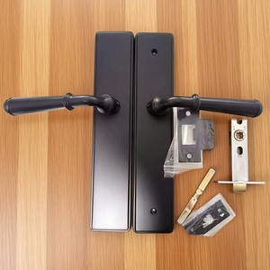 Hot Modern Design Brass No Keyhole Lever <strong>Door</strong> Lock Handle Set New Zealand Australian Privacy Passage Bedroom <strong>Door</strong> Handle Lock - Product Image 2