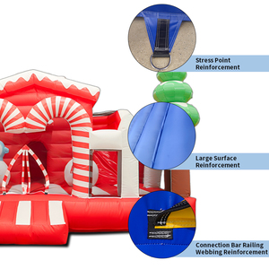 Château gonflable extérieur sur le thème <span class=keywords><strong>de</strong></span> Noël, château gonflable pour enfants, château gonflable pour enfants - Product Image 4