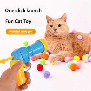 Divertenti Pistole Giocattolo Interattive in Plastica per Gatti per un Gioco Coinvolgente - <span class=keywords><strong>Lancio</strong></span> Sicuro e Delicato e Attrezzatura Resistente per il Divertimento degli Animali Domestici - Product Image 3