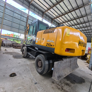 Excavadora Hidráulica Usada HYUNDAI 210W-7 de 21 Toneladas, Envío Gratuito, Alta Calidad, con Motor, Bomba y Rodamientos, Certificación EPA y CE - Product Image 1