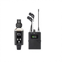 Système de monitoring intra-auriculaire sans fil UHF portable avec émetteur et récepteur XLR pour scène, église et studio