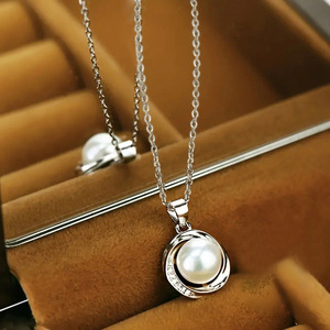 Collana con ciondolo geometrico rotondo per donna, gioielli semplici e alla moda, regalo per l'uso quotidiano - Product Image 2