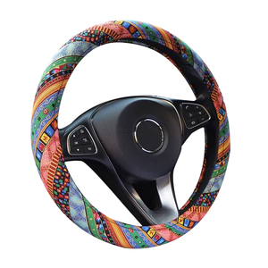Couverture de <span class=keywords><strong>volant</strong></span> de voiture en tissu, x 15 pouces, couverture pour <span class=keywords><strong>volant</strong></span> de voiture, décoration OEM ODM, Service soudure - Product Image 3