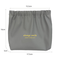 Nouvelle Trousse de Maquillage Imperméable en PU à Motif Lettres pour Femmes, Idéale pour Rouge à Lèvres, Serviettes Hygiéniques, Écouteurs et Câbles de Données