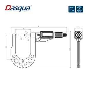For Digital Disk <b>Micrometer</b> 7-32mm (0.004mm Accuracy 0.001mm Resolution) Reach Certified 4520-1005 Digital Disk <b>Micrometer</b> - Product Image 4