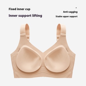 Support Wholesale Women's Summer Style TJ <strong>Bra</strong> Plus Size Seamless Thin Lift Large Bust Plus Size Seamless <strong>Bra</strong> - Product Image 3