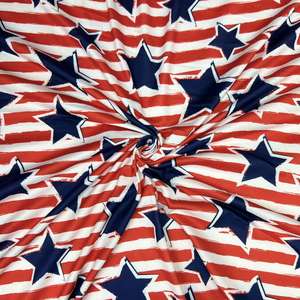 定制卡通印花针织面料180GSM弹力针织氨纶面料双拉丝儿童微针织面料 - Product Image 3