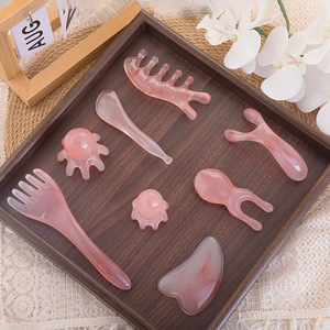Brosse de massage Gua Sha pour le visage, bâton de massage des tendons, brosse de massage des méridiens, peigne de massage tête d'octopus, outil de soin de santé, ensemble complet avec fonction musicale - Product Image 2