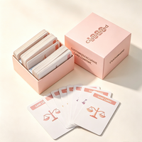 Kartu Afirmasi Inspiratif Buatan Sendiri Warna & Pola Kustom Dilaminasi Dengan Kotak Kertas Terpisah untuk Permainan Terapi