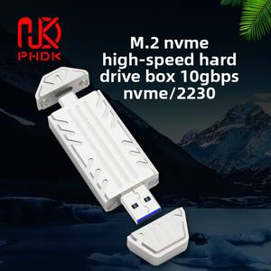 M.<span class=keywords><strong>2</strong></span> NVME SSD Hochgeschwindigkeits-Solid-State-Mobilfestplattenbox JMS583 Hauptsteuerung USB TYP-C Doppelkopf Magnetische Abdeckung - Product Image 2