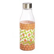 Bouteille d'eau sportive transparente en verre borosilicate personnalisée, faite à la main, design contemporain, écologique, idéale pour les voyages, best-seller