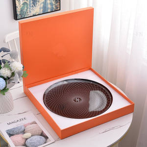 Vente en gros d'assiettes en céramique de 16 pouces coffrets cadeaux plateaux multifonctionnels de fête d'hôtel - Product Image 1