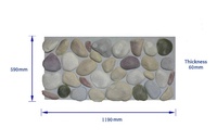 Panneau mural en pierre artificielle de rivière au design moderne NEU, léger, imitation pierre, panneaux décoratifs 3D pour hôtel, polyuréthane