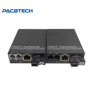 <span class=keywords><strong>2</strong></span>-Port FXO/FXS RJ11 1*10/100M Ethernet Telefon- und Ethernet-über-Glasfaser-Konverter für Analogtelefon zu PBX - Product Image 4