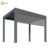 Pérgola Bioclimática para Restaurante KAKADU, Techo de Aluminio con Rejillas Abatibles, Diseño Ecológico e Impermeable, Aluminio con Recubrimiento en Polvo