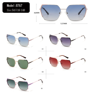 Lunettes de soleil polygonales à monture métallique, verres polarisés TAC, protection UV400, unisexe, pour la plage, les voyages et le quotidien - Product Image 3