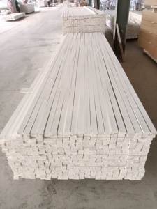 लकड़ी Moldings Millwork सफेद Primed दीवार ट्रिम Baseboards झालर बोर्डों - Product Image 5